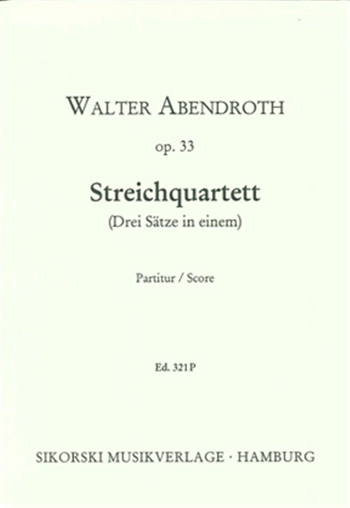 Streichquartett (Drei Sätze in einem)